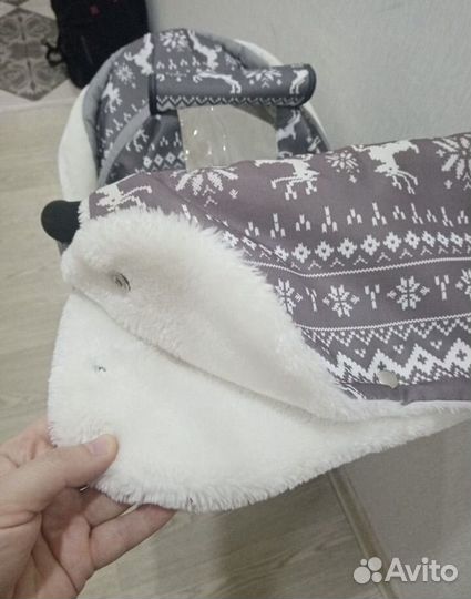 Детские санки коляска с большими колесами