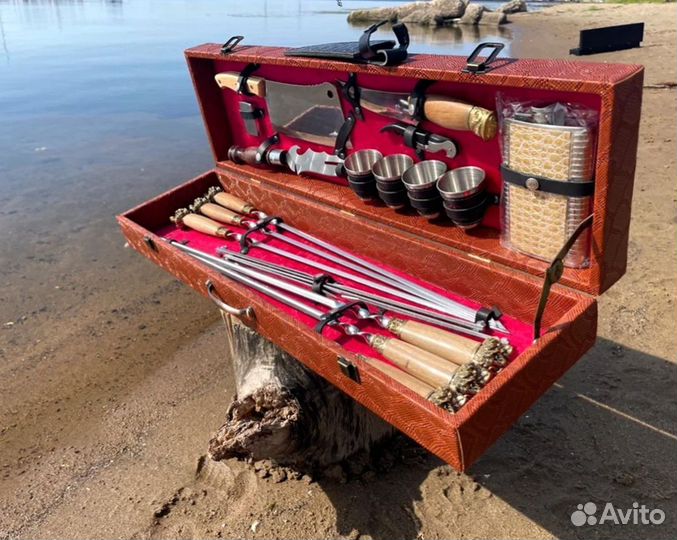 Шашлычный набор в кейсах/ чехлах