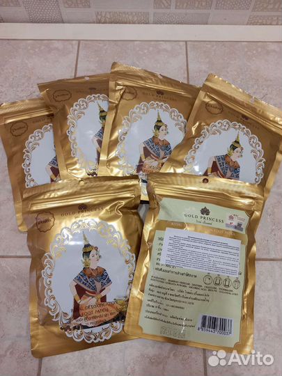 Детокс пластыри для ног с золотом, Таиланд