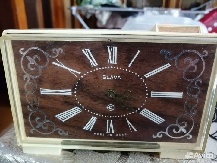 Часы будильник slava СССР