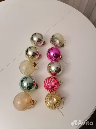 СССР Новогодние шары (диаметр 8см)