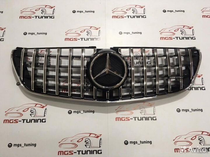 Решетка Mercedes V-Class GT с шильдиком