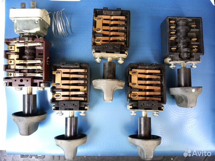 Переключатели плиты Deluxe, тэны духовка, лампочки