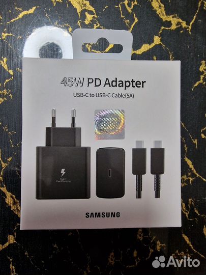Быстрая зарядка 45W Super fast charging Samsung