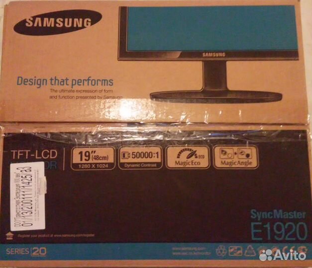 Новый монитор samsung SyncMaster E1920NR