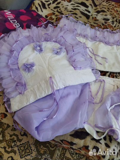 Бортики и балдахин в кроватку