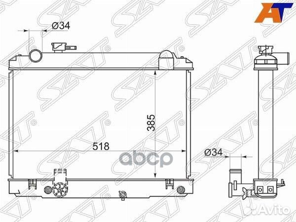 Радиатор Toyota Dyna 95-99 / ToyoAce 95-99