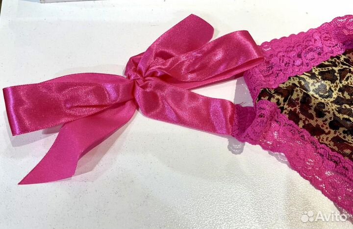 Женские трусики стринги леопардовые