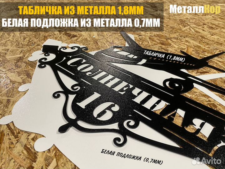 Адресные таблички. Напрямую с производства