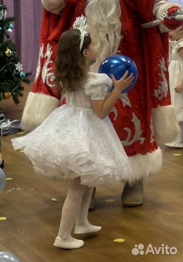 Платье снежинки 110