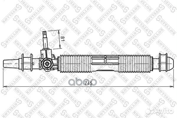 00-35020-SX рейка рулевая механическая без рул