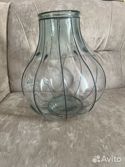 Ваза напольная, стекло
