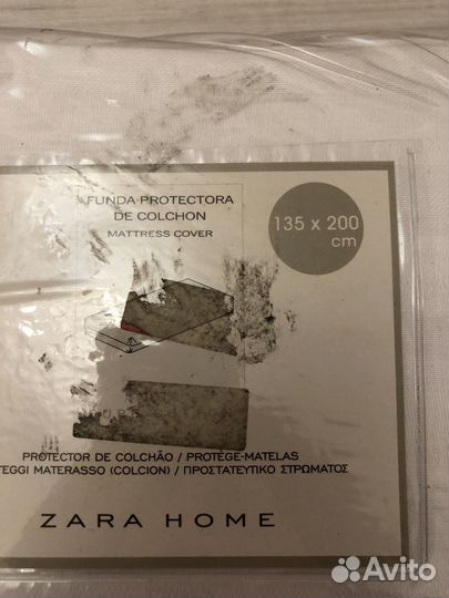 Наматрасник белье stripe satin zara home