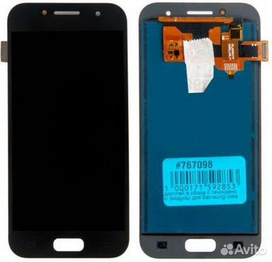 Модуль) для Samsung Galaxy A3 черный (2017) TFT