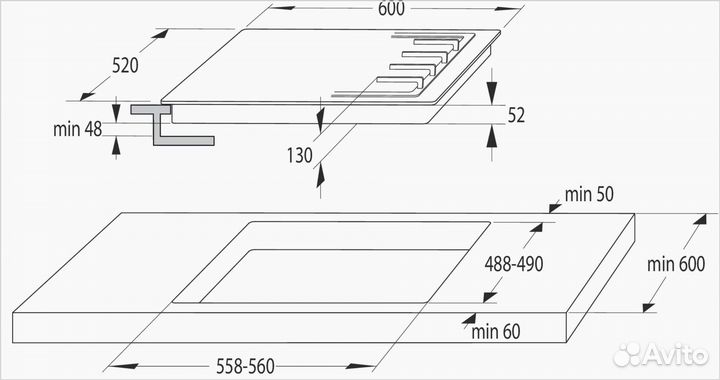 Газовая варочная панель Gorenje G641EXB