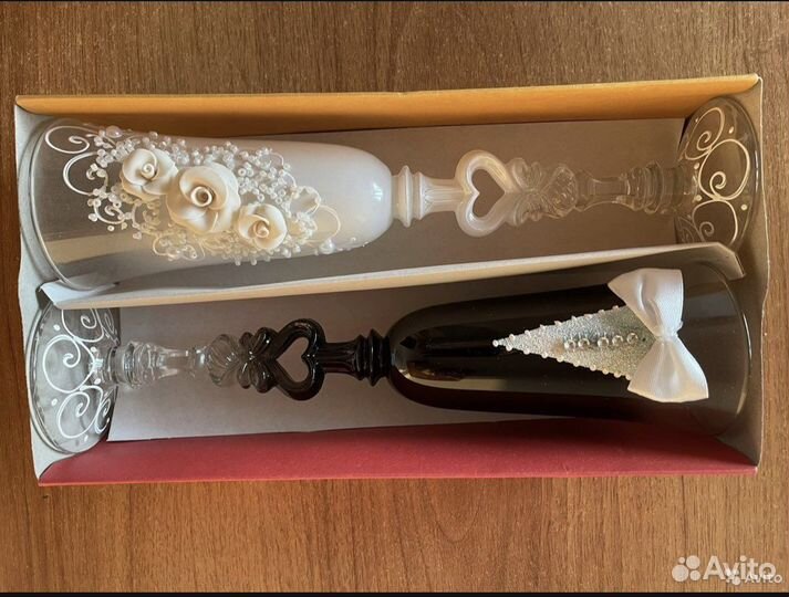 Свадебные бокалы новые