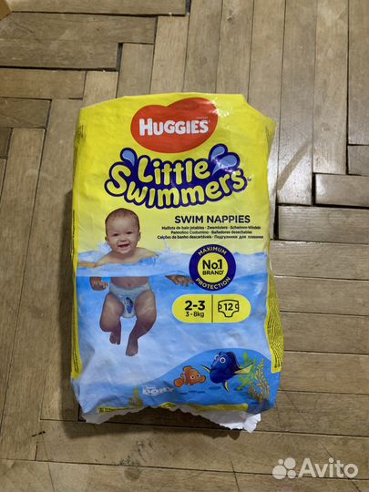 Подгузники для плавания huggies
