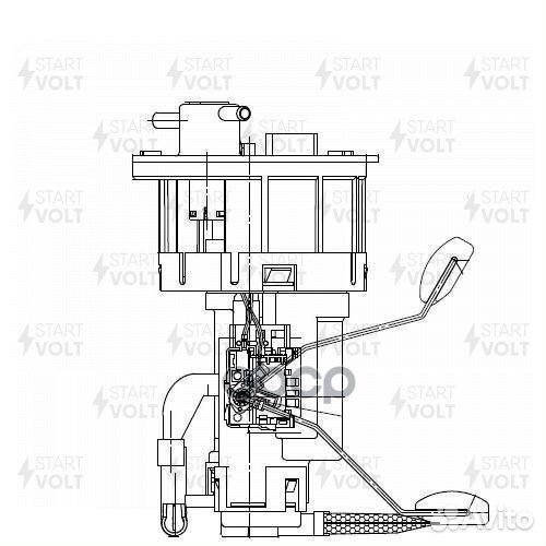 SFM 0824 насос топливный электрический в сборе