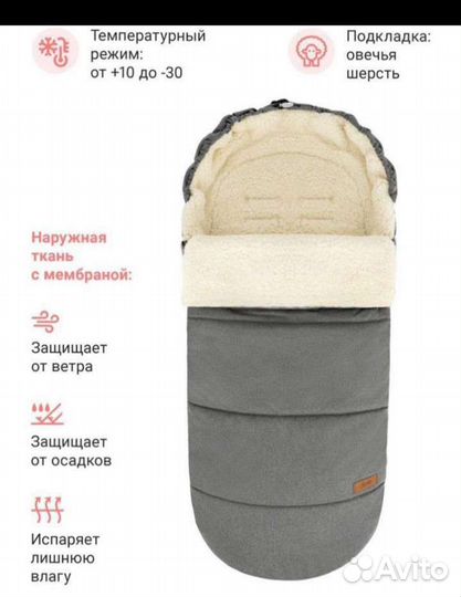 Зимний конверт в коляску