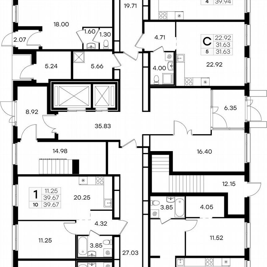 1-к. квартира, 37,6 м², 1/15 эт.