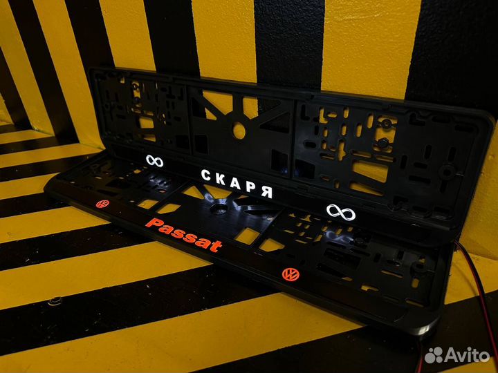 Номерная led рамка с вашим дизайном