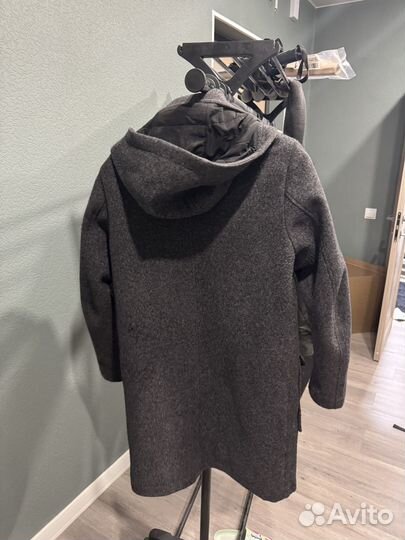 Пальто мужское с капюшоном