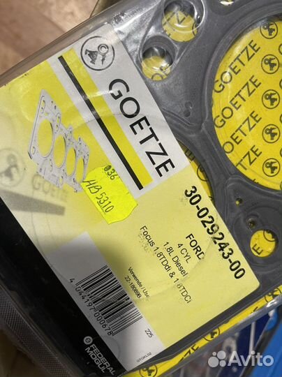 Прокладка, головка цилиндра goetze 3002924300