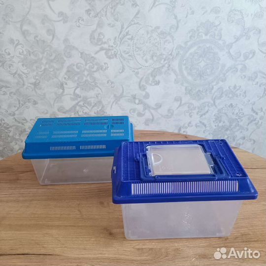 Террариум переноска 2 шт для черепахи, улитки