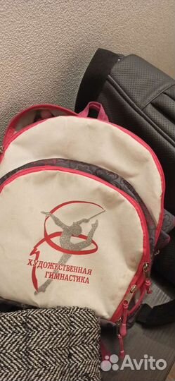 Гимнастический рюкзак, булавы