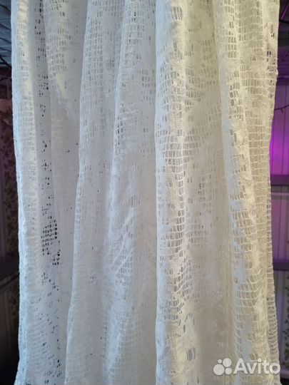 Тюль штора винтажная СССР, 3,4 метра ширина