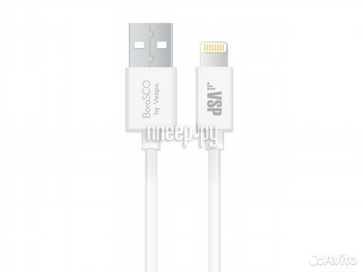 Borasco USB - Lightning 1m White 20543