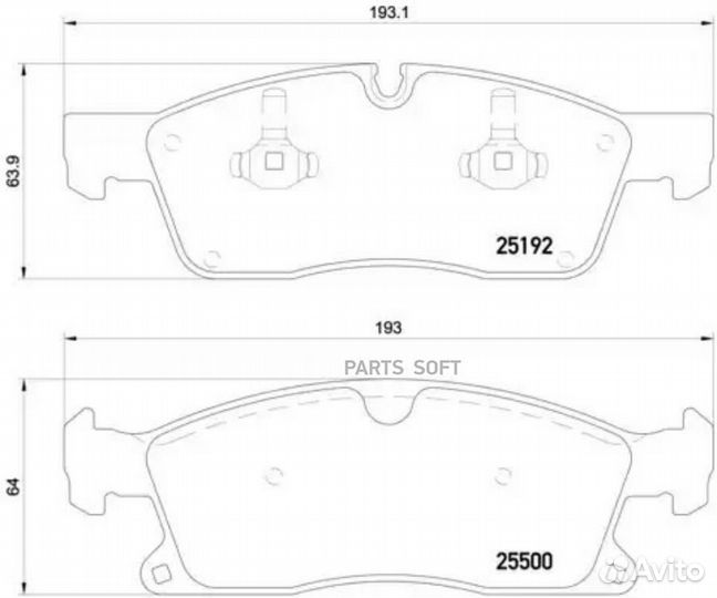 Brembo P50108 Колодки тормозные дисковые передн. m