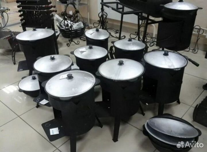 Чугунный казан 10 литров