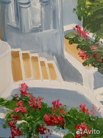 Картина маслом на холсте 60-60 морской пейзаж