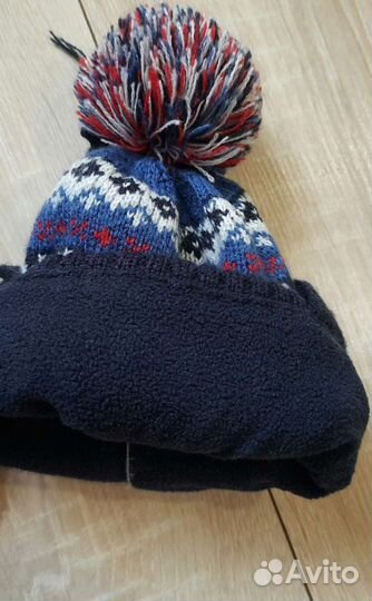 Шапка демисезонная +зимняя размер 44-46 46-48