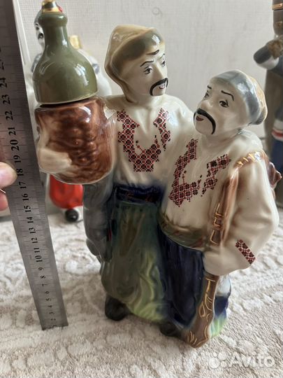 Штоф графин СССР кумовья фарфор статуэтка кум