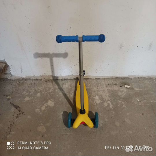 Самокат детский трехколесный бу