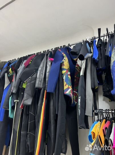 Гидрокостюм женский мужской укороченный детский