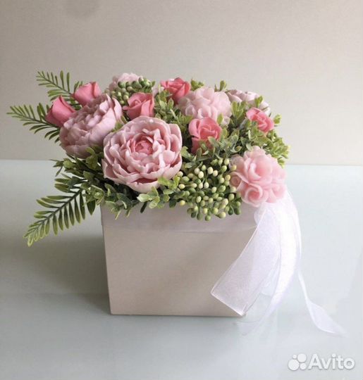 Букет роз, цветы, букет из мыла, подарок