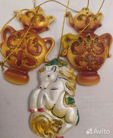 Игрушки на новогоднюю елочкуссср