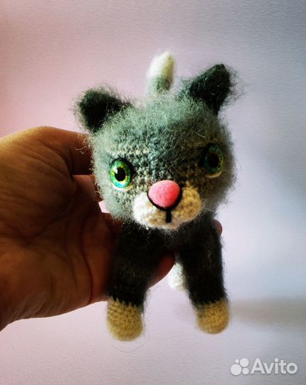 Вязаные игрушки Коты Собаки