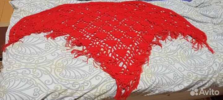 Шаль ручной работы, шерсть