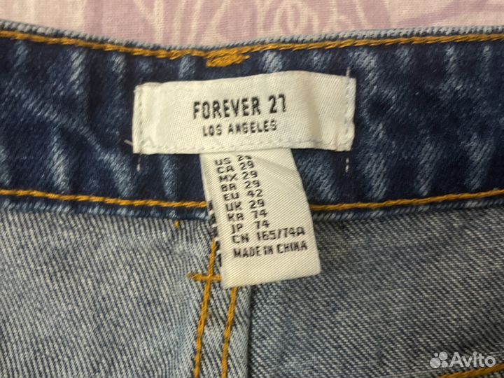 Джинсывые шотры forever 21