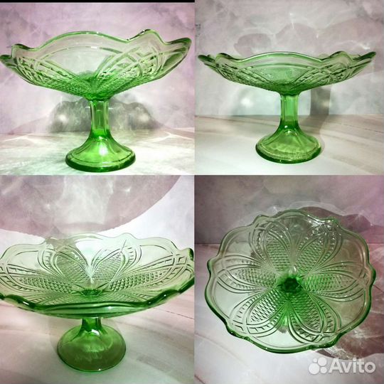 Вазы, конфетницы,фруктовницы,цветное стекло