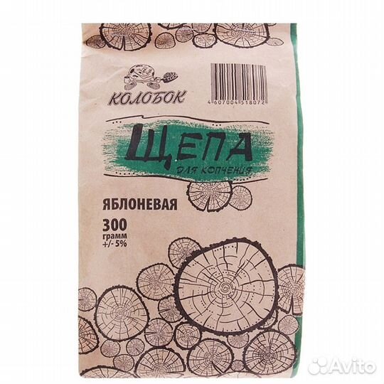 Щепа для копчения колобок 300 гр (Дуб)