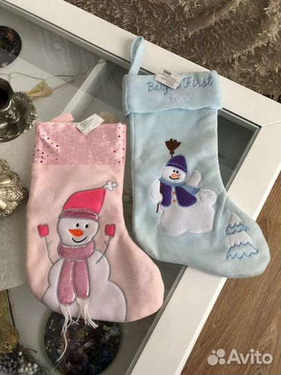 Новогодние рождественские носки