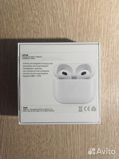 Наушники Apple AirPods 3 (MME73RU/A) Оригинал