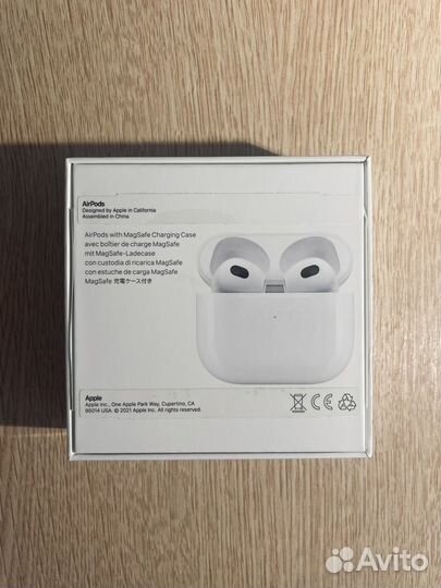 Наушники Apple AirPods 3 (MME73RU/A) Оригинал