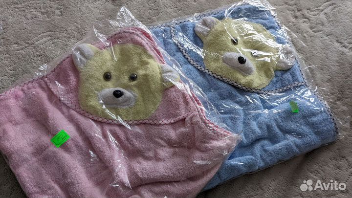 Полотенца детские с капюшоном