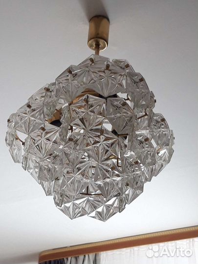 Винтажная люстра Искра 54 хрусталя
